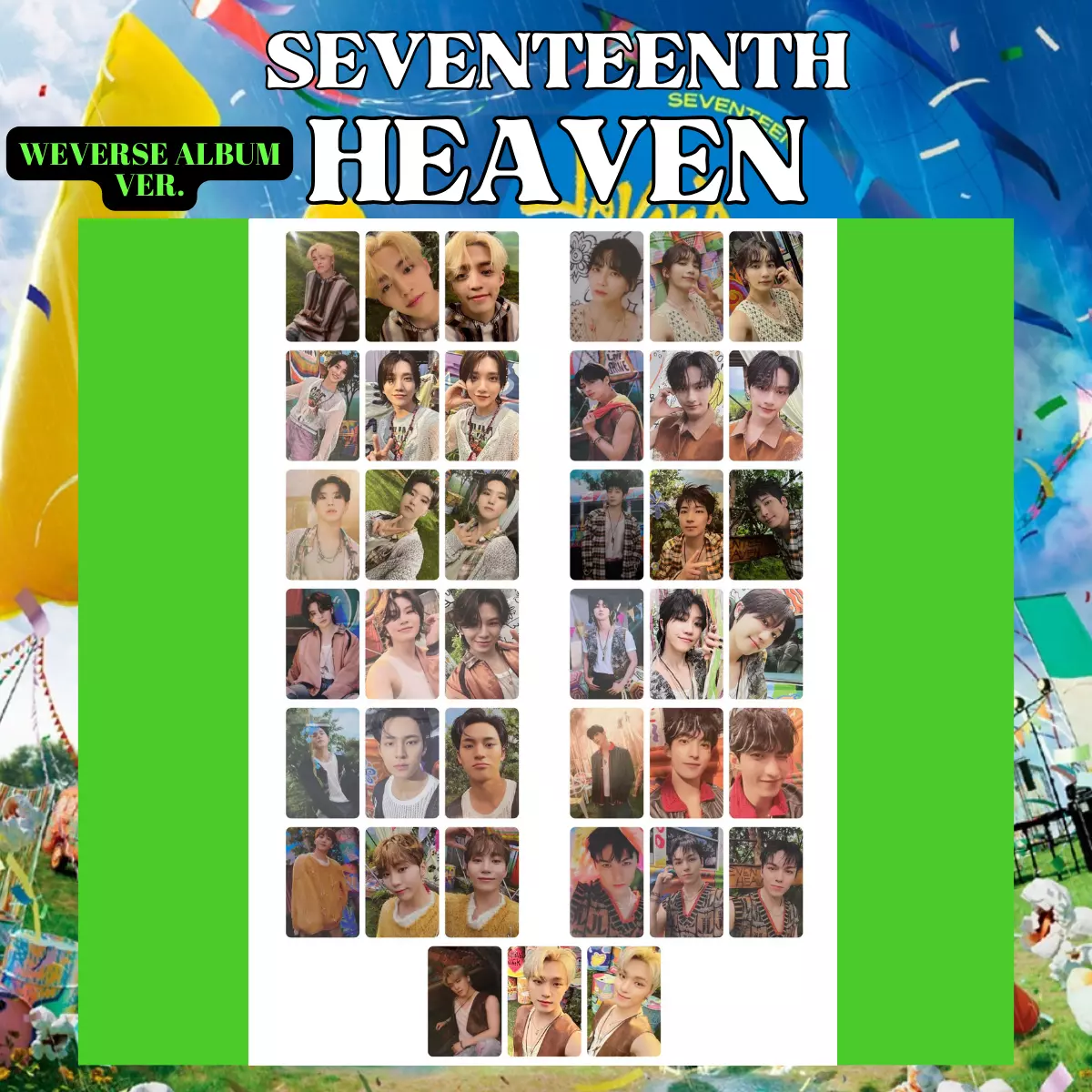 SEVENTEEN SEVENTEENTH HEAVEN 11th Mini Album Weverse album Ver. photo card  SVT