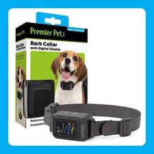 Premier Pet Bark Collar with Digital Display Tone Vibration Static Stimulation