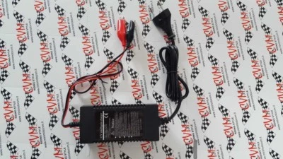 12V 9AH-AC220V CARICABATTERIE MANTENITORE BATTERIA MOTO UNIVERSALE CON CAVI