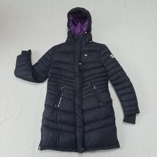 Womens Anapurna Equipment Coat Akna Lady Quilted Navy Detachable Hood Eu L Uk 14