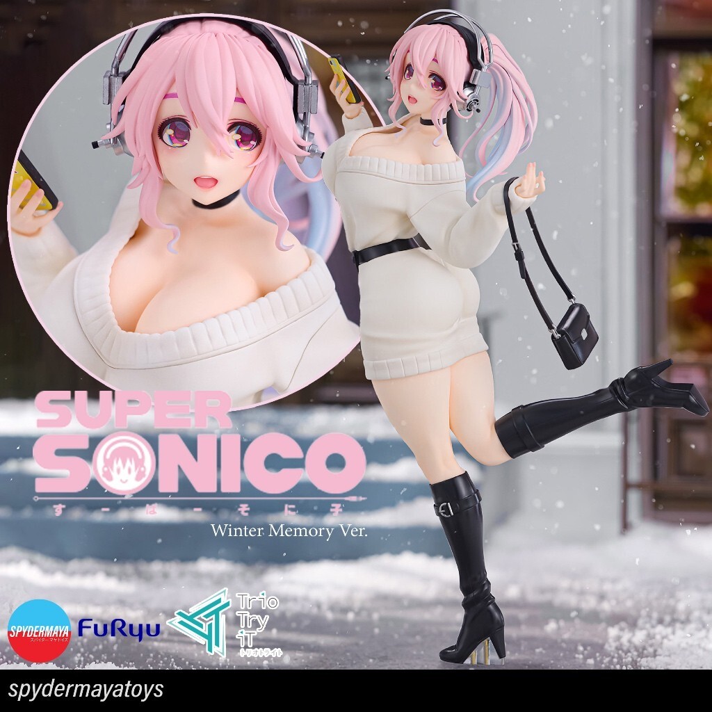 SUPER SONICO フィギュア Amazon.com: Furyu - Super Sonico - Concept Figure - 80's