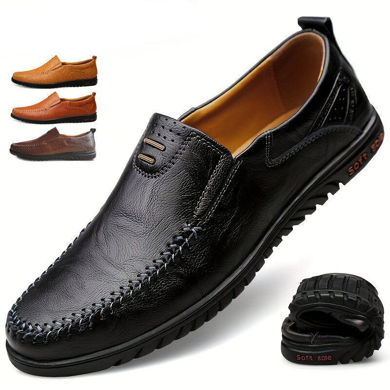 Moda Para hombres Zapatos Informales Pisos Cómodos con Suela Suave Mocasines de Negocios