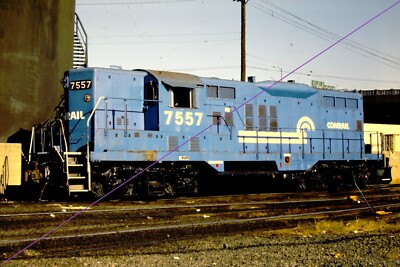 Original Dia: CR Conrail 7557 . Newark 1984