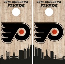 Philadelphia Flyers Cornhole Wrap NHL Game City Skyline Skin Vinyl Decal CO905