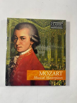 MOZART: Musical Masterpieces,   Classic Composers BRAND NEW, Sealed CD & Book