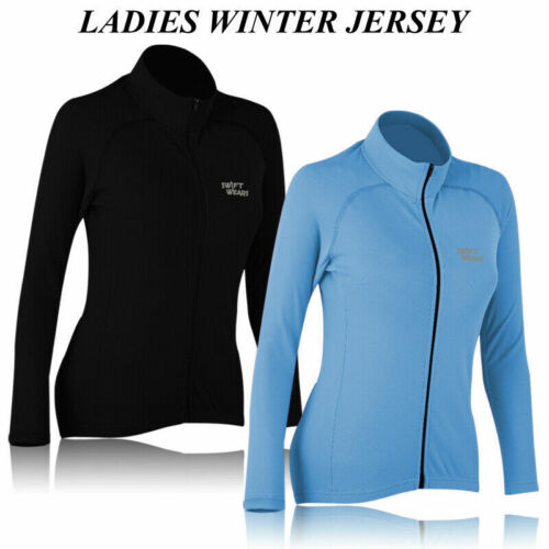 Winter cycling thermal fleece jersey women long sleeve shirt warmer bike uniform - Picture 1 of 6