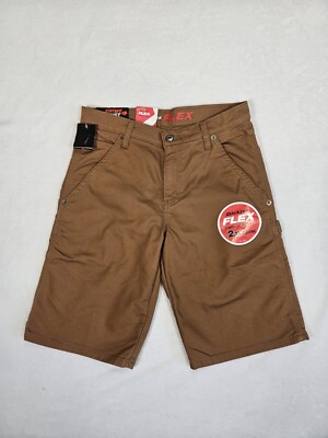 Dickies Flex Carpenter Shorts Mens 30W Brown Outdoors Work Wear Pocket NWT