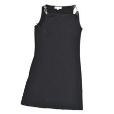 MICHAEL Michael Kors Black Shift Dress M, Silver Accents Formal