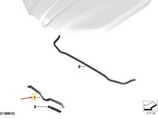 Junta capó delantera bmw ix i20 51767933379 NUEVO ORIGINAL