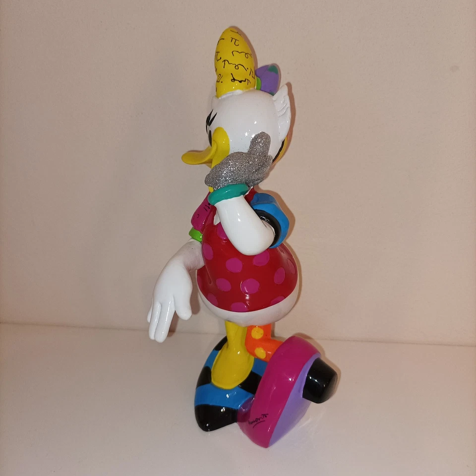 Britto Disney Daisy Duck Figur 2015 Ca. 21cm Groß • Beine Abgebrochen & Geklebt - Bild 4 von 4