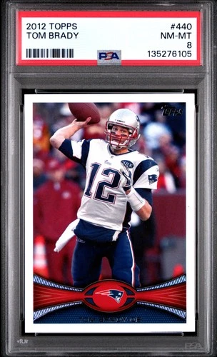 2012 TOPPS #440 TOM BRADY PSA 8