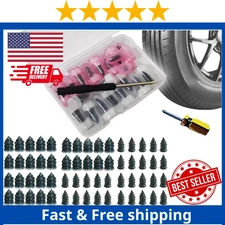 60 Pcs Tire Repair Rubber Nail Screw Tire Plugs Quick Puncture for Car Tru
