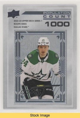 2022 Upper Deck Series 1 Population Count 1000 /1000 Roope Hintz #PC-30 READ 0i6