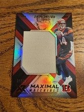 2018 Panini XR Maximal Materials /49 Andy Dalton Cincinnati Bengals