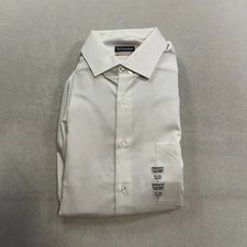 VAN HEUSEN Regular Fit-Stretch Stain Free White Shirt Large Brand New