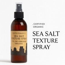Natural Sea Salt Spray For Textured Hair 8 Fl.oz with Sea Salt USDA Organic