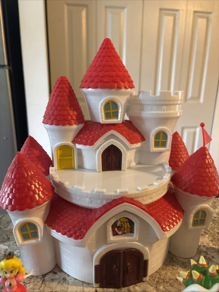 Nintendo Super Mario Mushroom Kingdom Castle Playset Peach Castle And Figures - Image 4 of 4