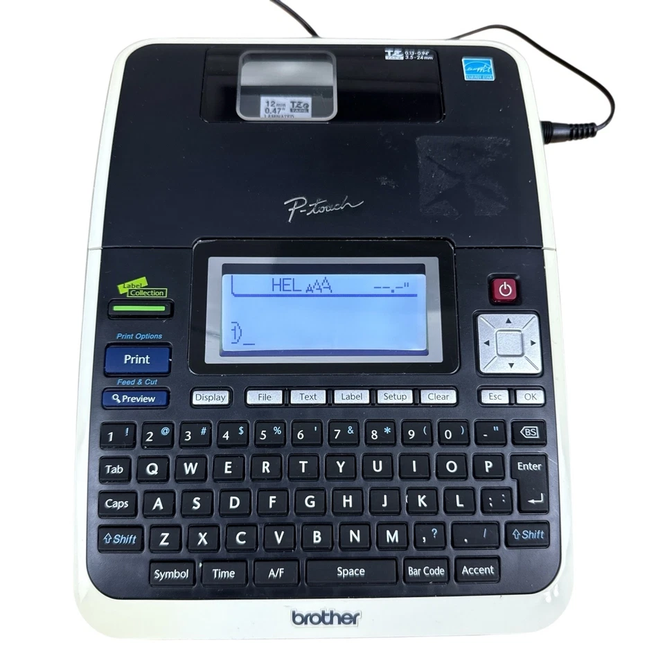 Impresora de etiquetas Brother PT-2730 de escritorio PC Connect con cable de CA probado funcionando Foto 2 de 4
