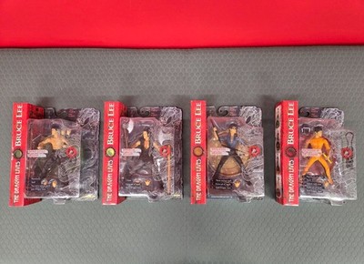 Bruce Lee: The Dragon Lives by The Art Asylum (2001) - Lot of 4 Action Figures