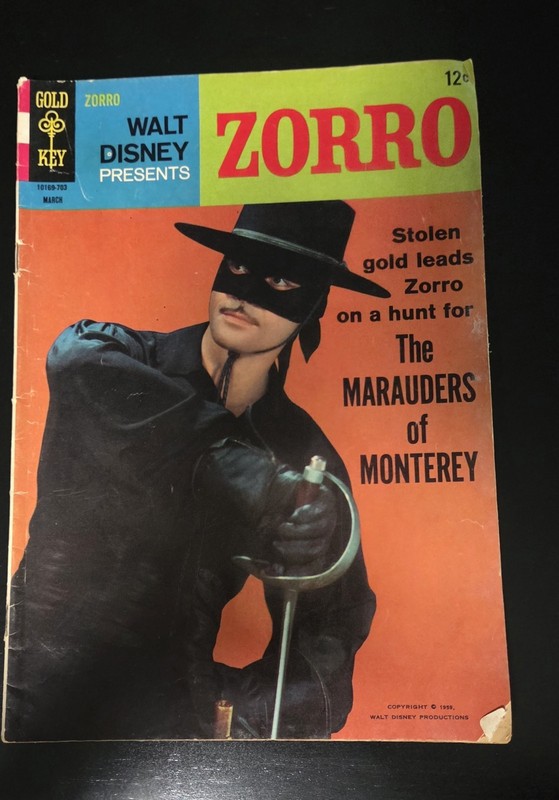 Walt Disney Presents Zorro: The Marauders of Monterey Comic Book (1959)