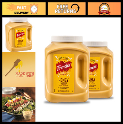 Honey Mustard Dipping Sauce - 2 Pack of 105 oz Containers for Sandwiches, Burger