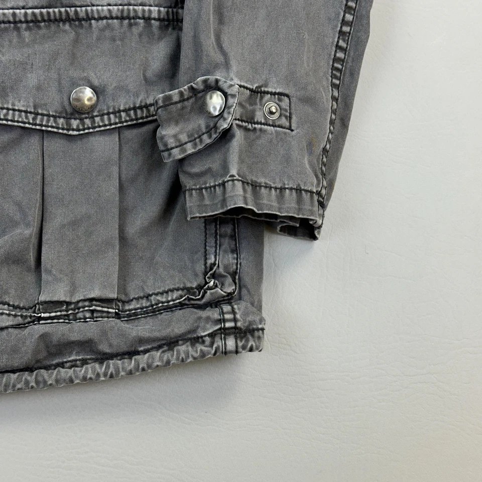 Chaqueta Talula para mujer XS gris con capucha utilitaria militar soldado cordón Foto 3 de 4