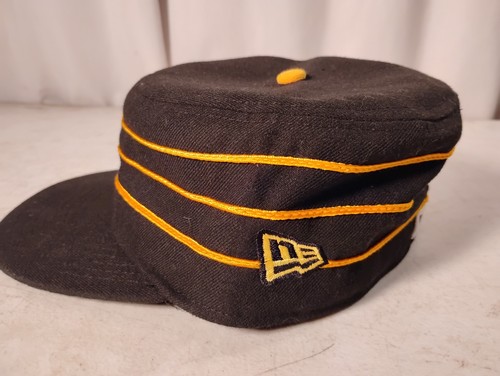 Vintage Pittsburgh Pirates Pillbox Hat Size 7 New Era Authentic 1980s Owned - Picture 2 of 9