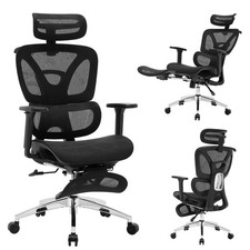 Ergonomic High Back Mesh Reclining Office Chair with Footrest, Dynamic Lumbar...