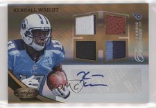 2012 Certified Mirror Gold Signatures 23/25 Kendall Wright #322 Auto 7l6