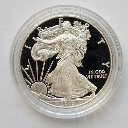 2010 Proof Silver Eagle in OGP w/COA