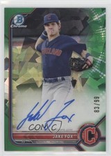 2022 Bowman Chrome Prospect Green Atomic Refractor 83/99 Jake Fox Auto 0c3e