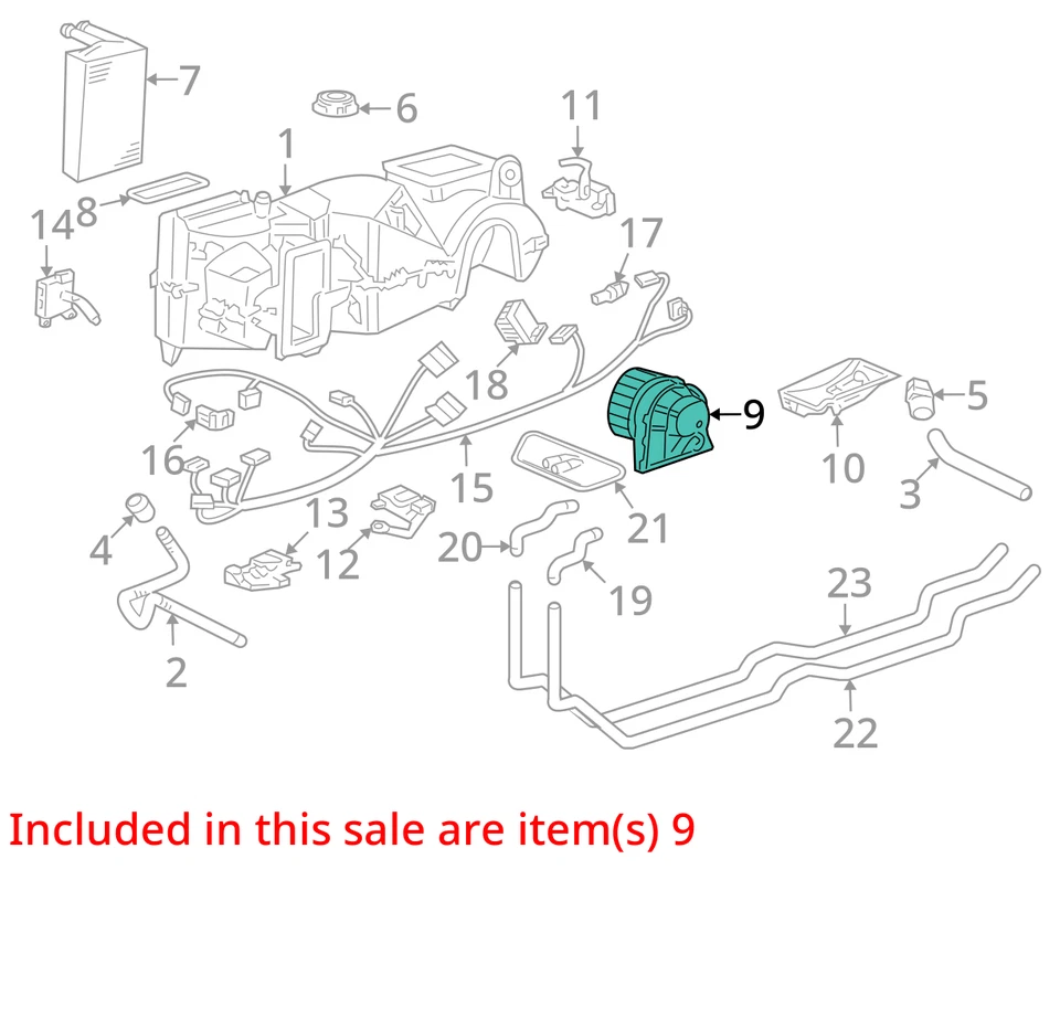 Blower Motor Fits 97-12 PORSCHE BOXSTER 1930969 - Image 3 of 4