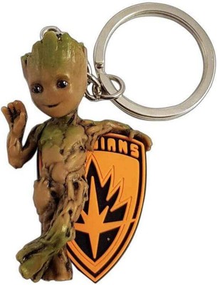 Semic Baby Groot Marvel Schlüsselanhänger 5,5 x 4,5 x 0,5 cm Mehrfarbig