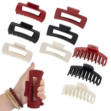 Soft Silicone Hair Clips: 9 Pcs Flexible Bendable Claw Clips for Women/GirlMatt