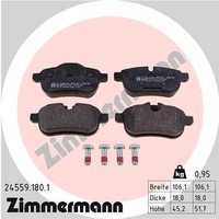Zimmermann Bremsbelagsatz, Scheibenbremse 24559.180.1 FüR BMW
