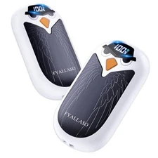 Electric Hand Warmers Rechargeable 2 Pack, Cute Eagle Handwarmer Midnight White