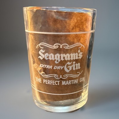 Seagram s,s  Extra Dry Gin Shot Glass For The Perfect Martini Gin (JY)