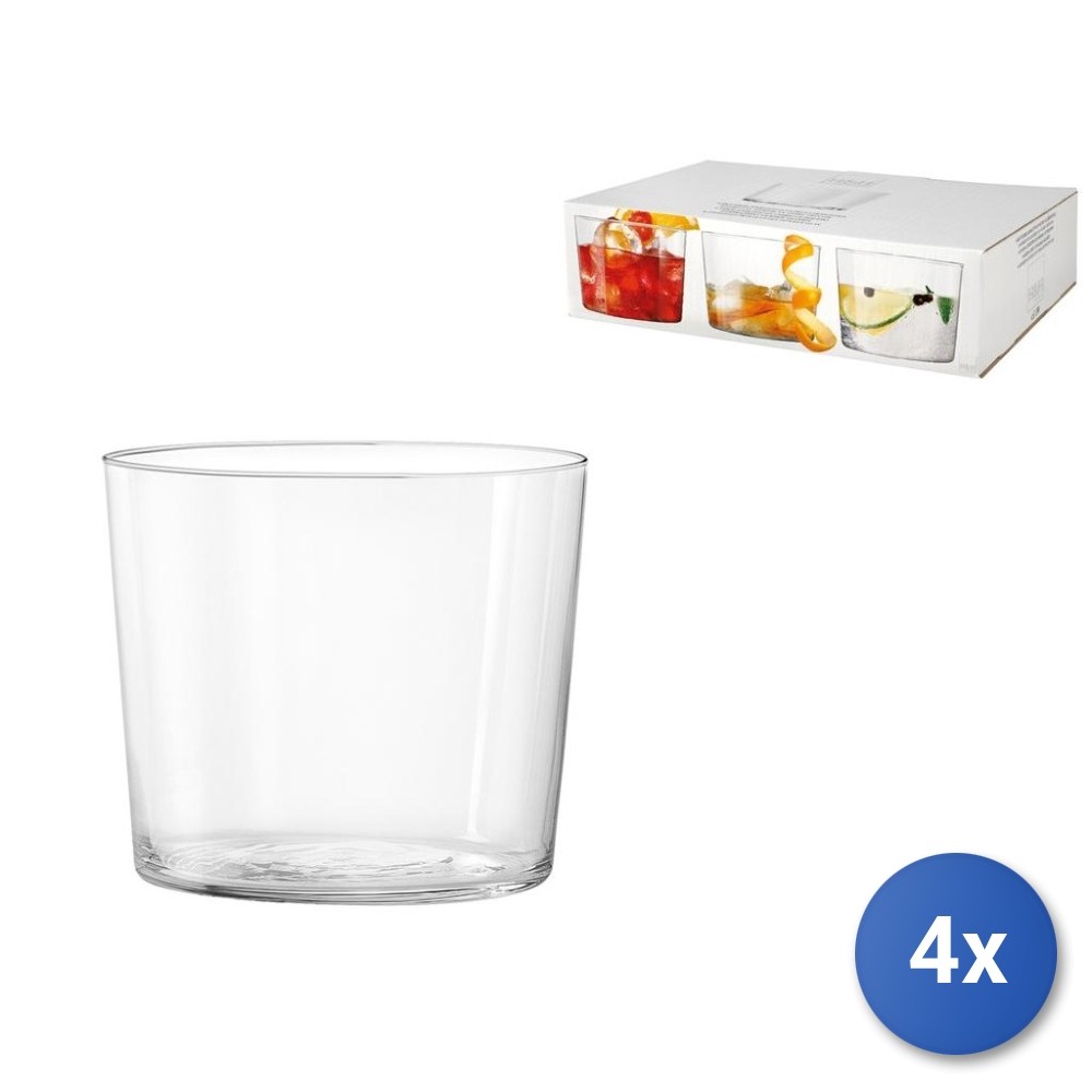 4x H&H 6-Piece Glass Liqueur Glasses Starc, Clear, CC 190