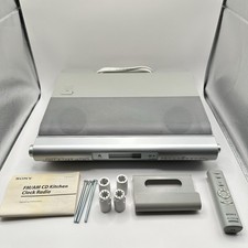 Sony ICF-CDK50 Under Cabinet CD Player AM FM Radio AUX Input w/ Remote FOR PARTS