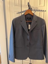 NWT Talbots Grey Wool Blend Blazer, 8P