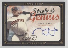 2008 Upper Deck Masterpieces Stroke of Genius Noah Lowry #SG-NL Auto h1f