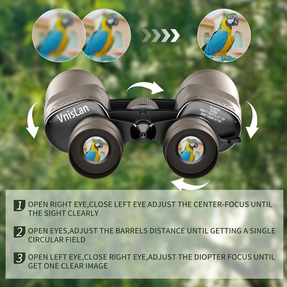 HD Zoom Binoculars for Adults with High-Powered & Image Stabilization - Image 3 of 4