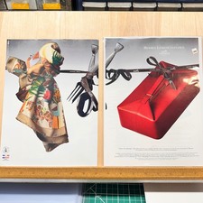 1992 Hermes Fashion Art Vintage Print Ad Silk Scarf Syst&egrave;me Eclair Shaving Kit