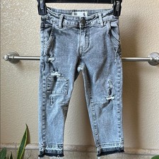 Cotton On Kids Distressed Faded Black Jeans
