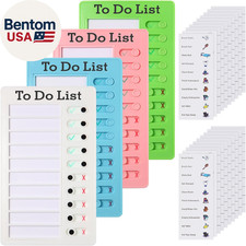 4 Pcs Chores Chart for Kids, Daily Routine Chore Chart for Kids, Visual Schedule
