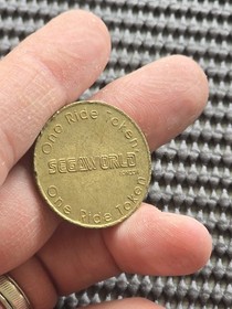 Sonic Hedgehog Welcome To Sega World Ride Coin Token Rare Promo GENESIS SATURN