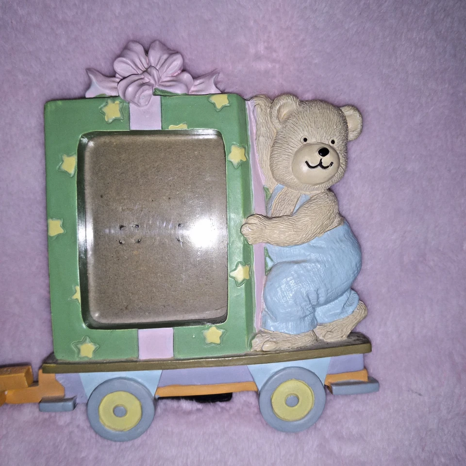 Conjunto de marcos de fotos de tren para bebés años 90 sin caja Foto 4 de 4