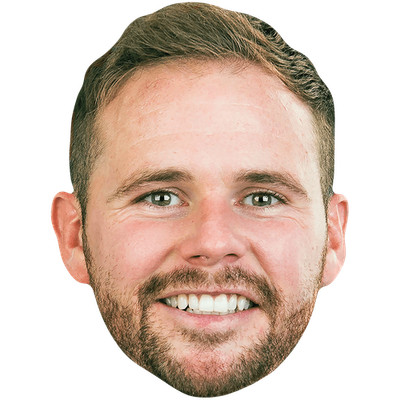 Alan Judge (Beard) Celebrity Mask, Flat Card Face, Fancy Dress Mask