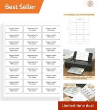 Clear, Writable Mailing Labels - 900 Self-Stick Labels for Inkjet and Laser Use