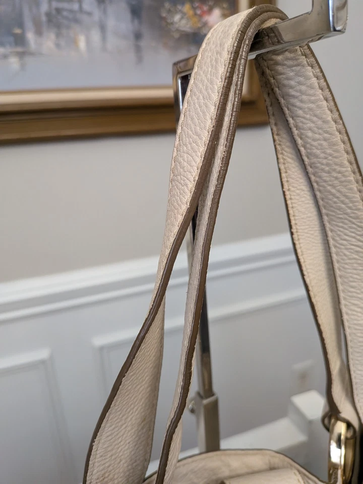 Michael Kors Fulton BEIGE 卵石皮革大号单肩包托特包钱包  — 第 4/4 张图片